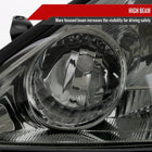 2004-2005 Toyota Sienna Factory Style Headlights w/ Amber Reflector (Chrome Housing / Smoked Lens)