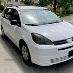 2004-2005 Toyota Sienna Factory Style Headlights w/ Amber Reflector (Chrome Housing/Smoke Lens)
