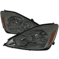2004-2005 Toyota Sienna Factory Style Headlights w/ Amber Reflector (Chrome Housing/Smoke Lens)
