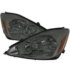 2004-2005 Toyota Sienna Factory Style Headlights w/ Amber Reflector (Chrome Housing/Smoke Lens)