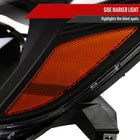 2004-2005 Toyota Sienna Factory Style Headlights w/ Amber Reflector (Matte Black Housing / Clear Lens)