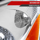 2006-2010 Toyota Sienna Factory Style Headlights w/ Amber Reflector (Chrome Housing / Clear Lens)
