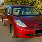 2006-2010 Toyota Sienna Factory Style Headlights w/ Amber Reflector (Chrome Housing / Clear Lens)
