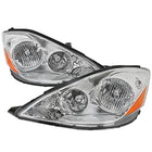 2006-2010 Toyota Sienna Factory Style Headlights w/ Amber Reflector (Chrome Housing / Clear Lens)