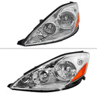 2006-2010 Toyota Sienna Factory Style Driver / Left Headlight w/ Amber Reflector (Chrome Housing / Clear Lens)