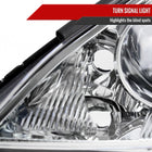 2006-2010 Toyota Sienna Factory Style Driver / Left Headlight w/ Amber Reflector (Chrome Housing / Clear Lens)