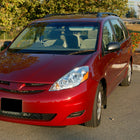 2006-2010 Toyota Sienna Factory Style Driver / Left Headlight w/ Amber Reflector (Chrome Housing / Clear Lens)