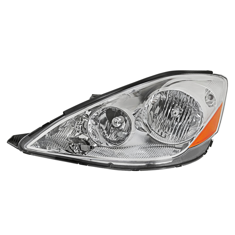 2006-2010 Toyota Sienna Factory Style Driver / Left Headlight w/ Amber Reflector (Chrome Housing / Clear Lens)