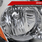 2006-2010 Toyota Sienna Factory Style Passenger / Right Headlight w/ Amber Reflector (Chrome Housing / Clear Lens)