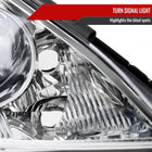 2006-2010 Toyota Sienna Factory Style Passenger / Right Headlight w/ Amber Reflector (Chrome Housing / Clear Lens)