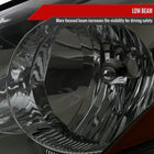 2006-2010 Toyota Sienna Factory Style Headlights w/ Amber Reflector (Chrome Housing / Smoked Lens)