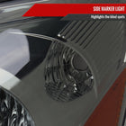 2006-2010 Toyota Sienna Factory Style Headlights w/ Amber Reflector (Chrome Housing / Smoked Lens)