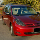 2006-2010 Toyota Sienna Factory Style Headlights w/ Amber Reflector (Chrome Housing / Smoked Lens)