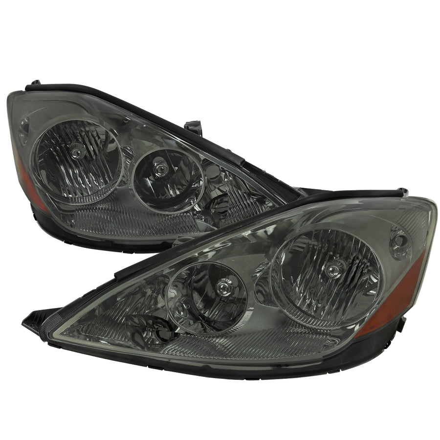 2006-2010 Toyota Sienna Factory Style Headlights w/ Amber Reflector (Chrome Housing / Smoked Lens)