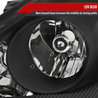 2006-2010 Toyota Sienna Factory Style Headlights w/ Amber Reflector (Matte Black Housing / Clear Lens)