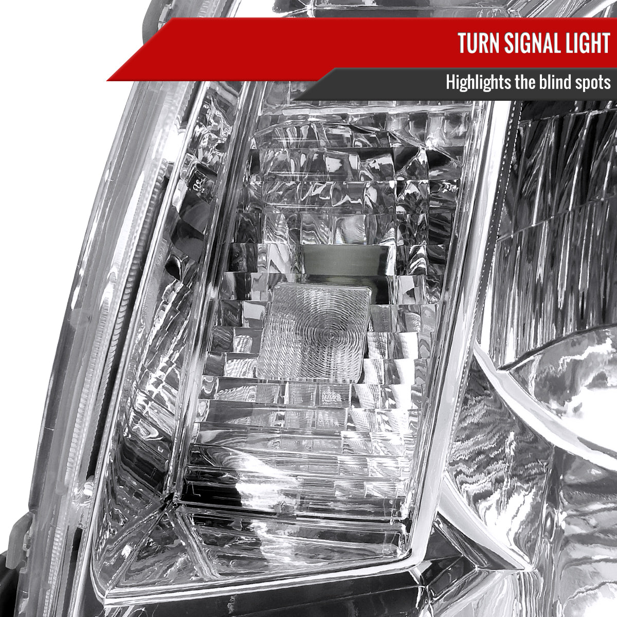 2005-2011 Toyota Tacoma Factory Style Headlights (Chrome Housing / Clear Lens)