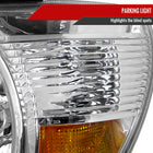 2005-2011 Toyota Tacoma Factory Style Headlights (Chrome Housing / Clear Lens)