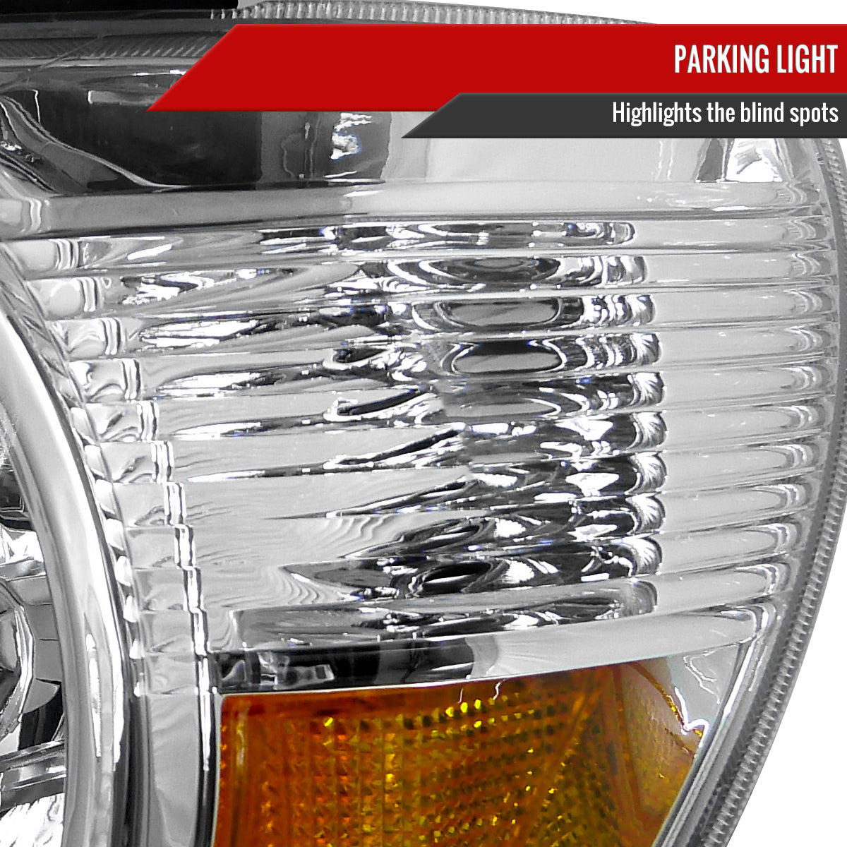 2005-2011 Toyota Tacoma Factory Style Headlights (Chrome Housing / Clear Lens)