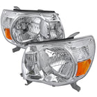 2005-2011 Toyota Tacoma Factory Style Headlights (Chrome Housing / Clear Lens)