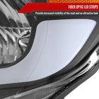 2005-2011 Toyota Tacoma LED Bar Factory Style Headlights (Matte Black Housing / Clear Lens)