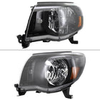2005-2011 Toyota Tacoma Factory Style Headlights (Matte Black Housing / Clear Lens)