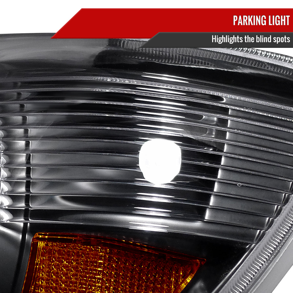 2005-2011 Toyota Tacoma Factory Style Headlights (Matte Black Housing / Clear Lens)