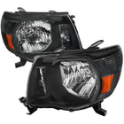 2005-2011 Toyota Tacoma Factory Style Headlights (Matte Black Housing / Clear Lens)