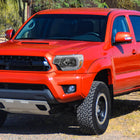 2012-2015 Toyota Tacoma LED Bar Factory Style Headlights with Amber Reflector (Chrome Housing / Clear Lens)