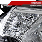 2012-2015 Toyota Tacoma Factory Style Headlights (Chrome Housing / Clear Lens)