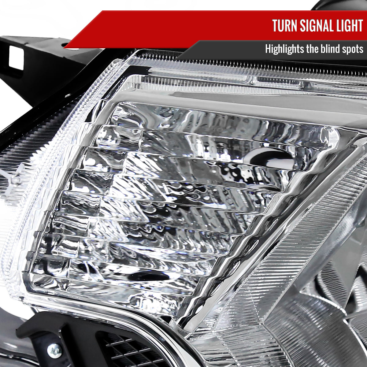 2012-2015 Toyota Tacoma Factory Style Headlights (Chrome Housing / Clear Lens)