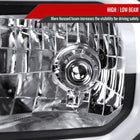 2012-2015 Toyota Tacoma LED Bar Factory Style Headlights with Amber Reflector (Matte Black Housing / Clear Lens)