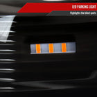 2012-2015 Toyota Tacoma LED Bar Factory Style Headlights with Amber Reflector (Matte Black Housing / Clear Lens)