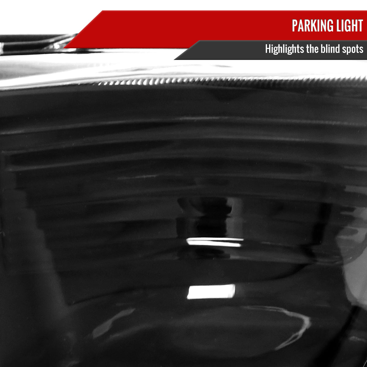 2012-2015 Toyota Tacoma Factory Style Headlights w/ Amber Reflectors (Matte Black Housing / Clear Lens)