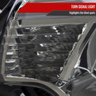 2012-2015 Toyota Tacoma LED Bar Factory Style Headlights with Amber Reflector (Chrome Housing / Light Smoked Lens)