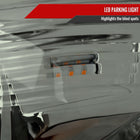 2012-2015 Toyota Tacoma LED Bar Factory Style Headlights with Amber Reflector (Chrome Housing / Light Smoked Lens)