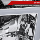 2004-2015 Nissan Titan / 2004-2007 Armada LED Bar Factory Headlights (Chrome Housing / Clear Lens)