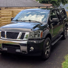 2004-2015 Nissan Titan / 2004-2007 Armada LED Bar Factory Headlights (Chrome Housing / Light Smoked Lens)