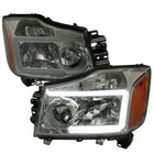 2004-2015 Nissan Titan / 2004-2007 Armada LED Bar Factory Headlights (Chrome Housing / Light Smoked Lens)