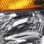 2004-2015 Nissan Titan / 2004-2007 Armada Factory Style Headlights w/ Amber Reflectors (Chrome Housing / Clear Lens)