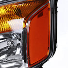 2004-2015 Nissan Titan / 2004-2007 Armada Factory Style Headlights w/ Amber Reflectors (Chrome Housing / Clear Lens)