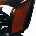 2004-2015 Nissan Titan / 2004-2007 Armada Factory Style Headlights w/ Amber Reflectors (Chrome Housing / Smoked Lens)