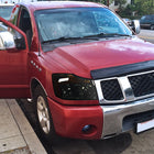 2004-2015 Nissan Titan / 2004-2007 Armada Factory Style Headlights w/ Amber Reflectors (Chrome Housing / Smoked Lens)