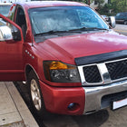 2004-2015 Nissan Titan / 2004-2007 Armada Factory Style Headlights w/ Amber Reflectors (Matte Black Housing / Clear Lens)