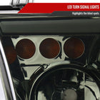 2007-2013 Toyota Tundra / 2008-2017 Sequoia LED Tube Factory Style Headlights with LED Turn Signal (Chrome Housing / Smoked Lens)
