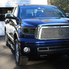 2007-2013 Toyota Tundra / 2008-2017 Sequoia LED Tube Factory Style Headlights with LED Turn Signal (Chrome Housing / Smoked Lens)