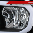 2007-2013 Toyota Tundra / 2008-2017 Sequoia LED Tube Factory Style Headlights with LED Turn Signal (Matte Black Housing / Clear Lens)