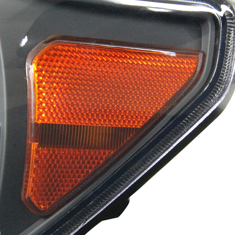 2007-2013 Toyota Tundra / 2008-2017 Toyota Sequoia Factory Style Headlights w/ Amber Reflectors (Matte Black Housing / Clear Lens)
