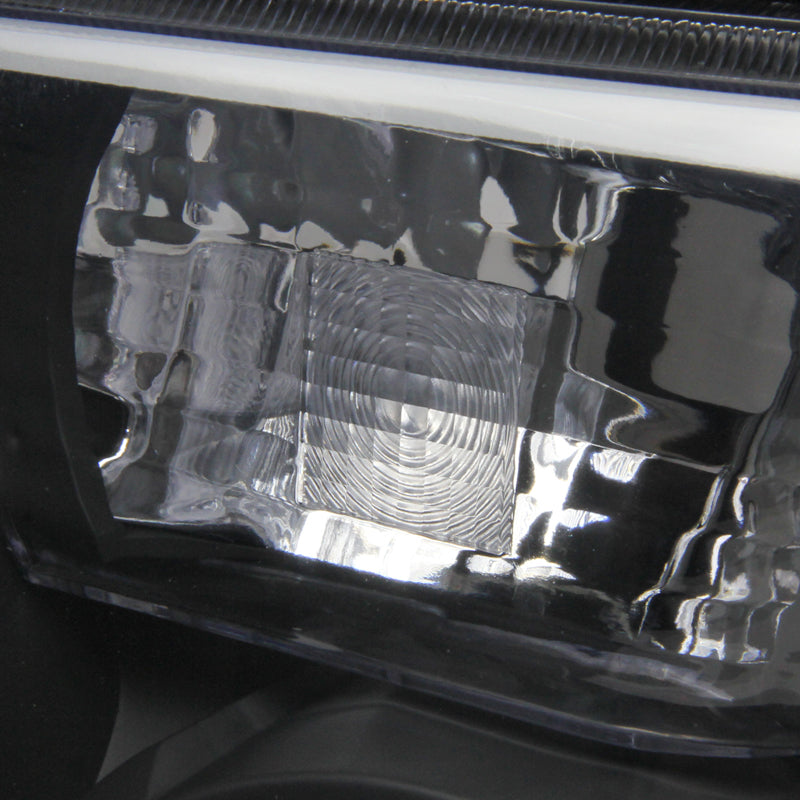 2007-2013 Toyota Tundra / 2008-2017 Toyota Sequoia Factory Style Headlights w/ Amber Reflectors (Matte Black Housing / Clear Lens)