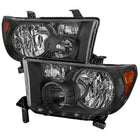 2007-2013 Toyota Tundra / 2008-2017 Toyota Sequoia Factory Style Headlights w/ Amber Reflectors (Matte Black Housing / Clear Lens)