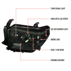 2014-2021 Toyota Tundra LED Bar Factory Style Headlights (Chrome Housing / Smoked Lens)